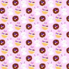 Easter Bunny Seamless Digital Paper - CraftNest - Digital Crafting and Art