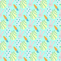 Easter Bunny Seamless Digital Paper - CraftNest - Digital Crafting and Art