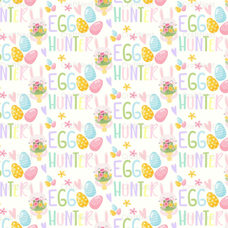 Easter Bunny Seamless Digital Paper - CraftNest - Digital Crafting and Art