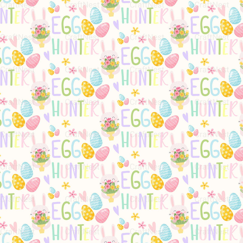 Easter Bunny Seamless Digital Paper - CraftNest - Digital Crafting and Art