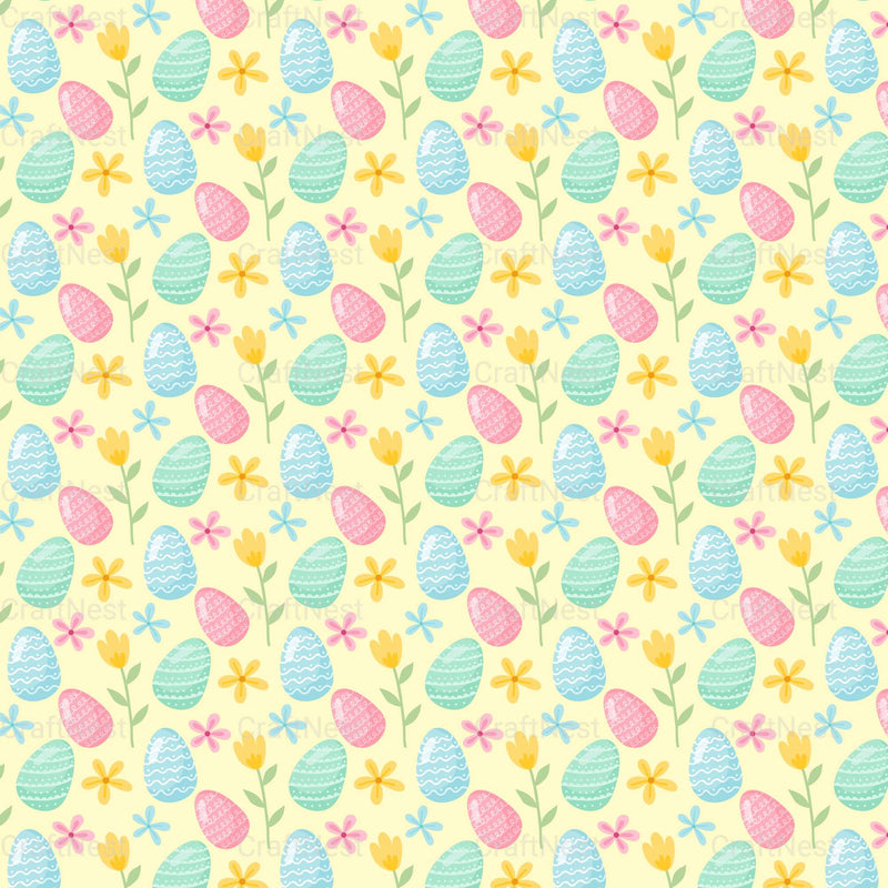 Easter Bunny Seamless Digital Paper - CraftNest - Digital Crafting and Art
