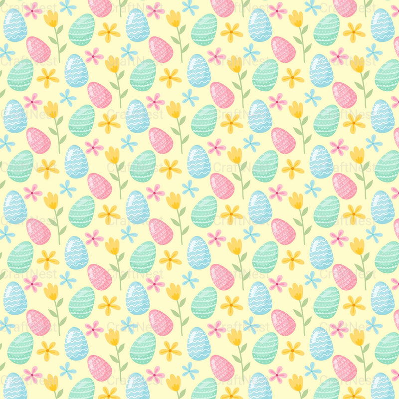 Easter Bunny Seamless Digital Paper - CraftNest - Digital Crafting and Art
