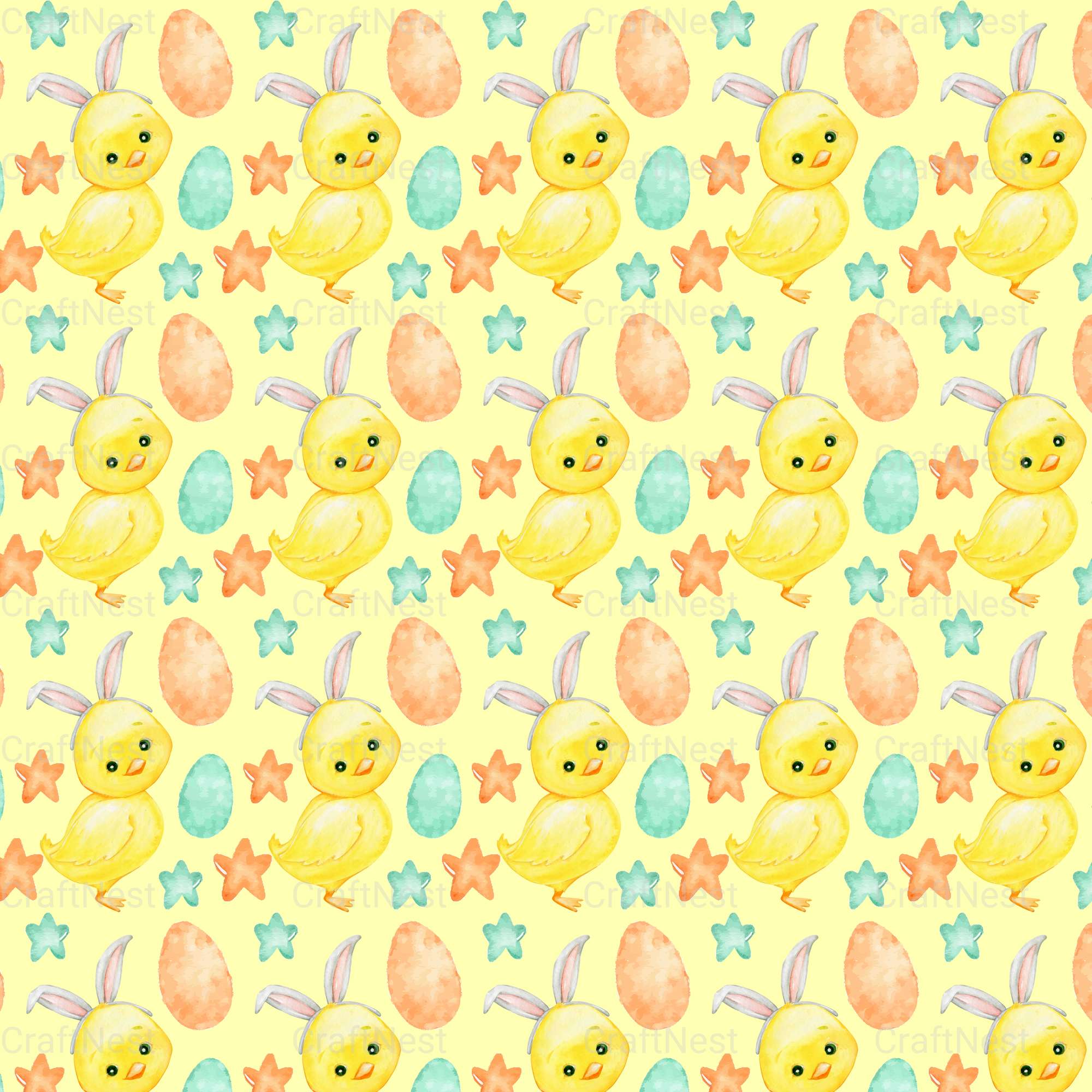 Easter Sublimation Digital Paper - CraftNest - Digital Crafting and Art