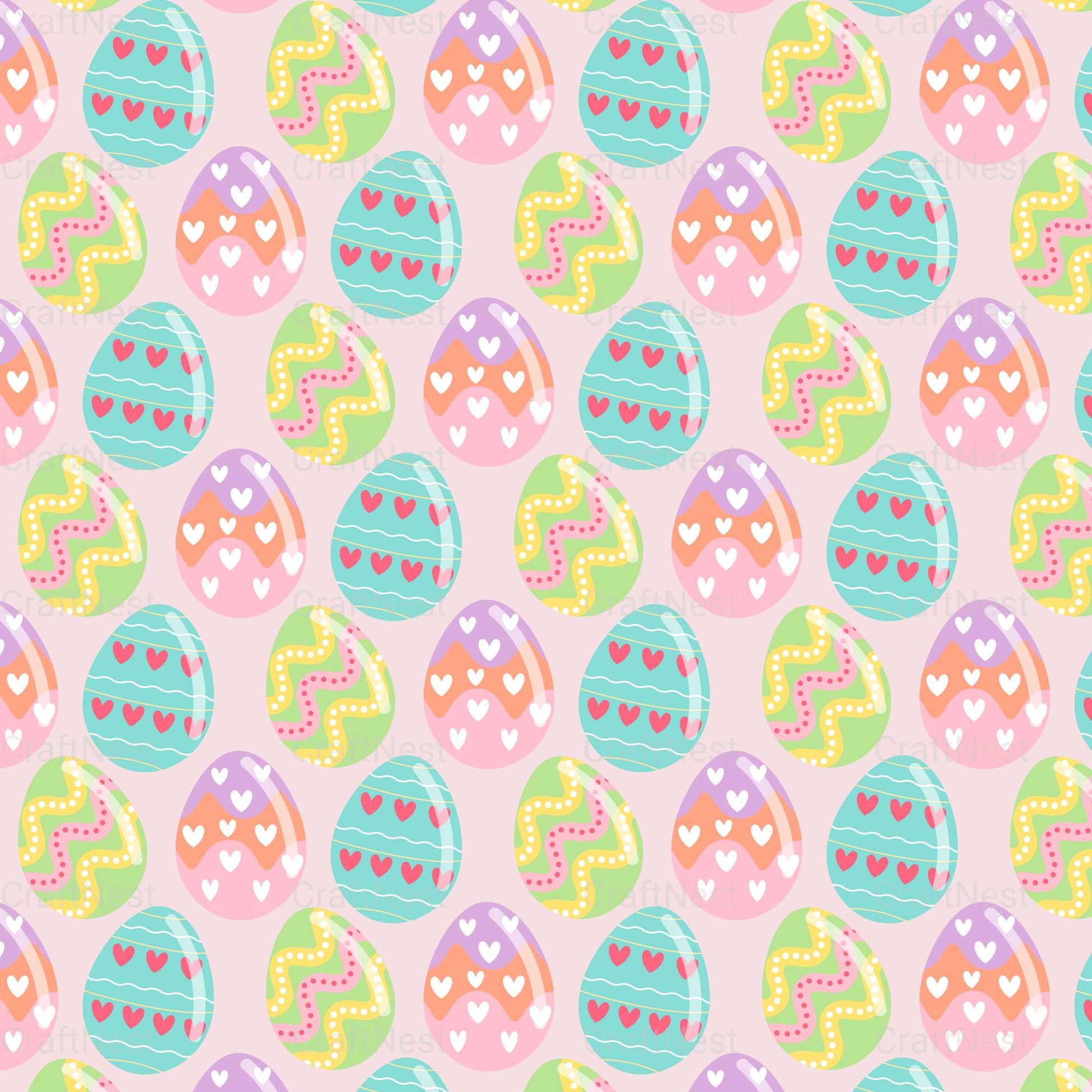 Easter Egg Seamless Digital Paper - CraftNest - Digital Crafting and Art