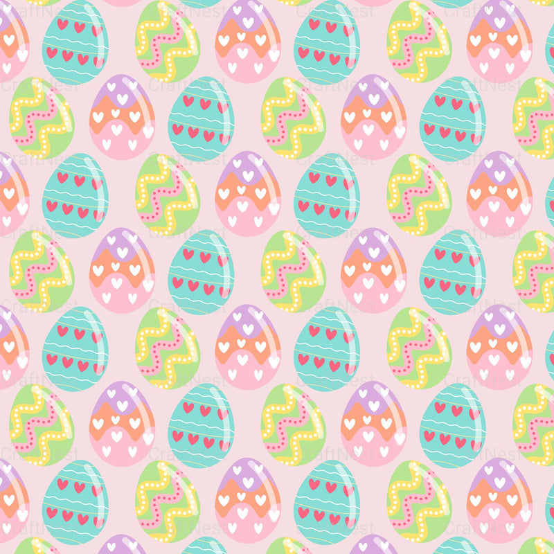 Easter Egg Seamless Digital Paper - CraftNest - Digital Crafting and Art