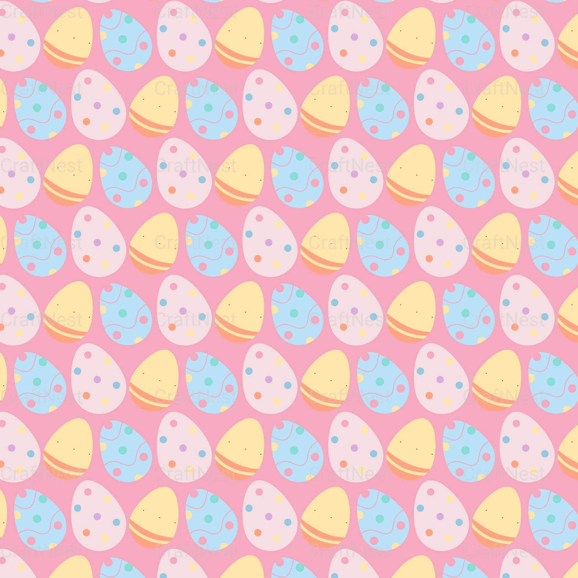 Easter Egg Seamless Digital Paper - CraftNest - Digital Crafting and Art