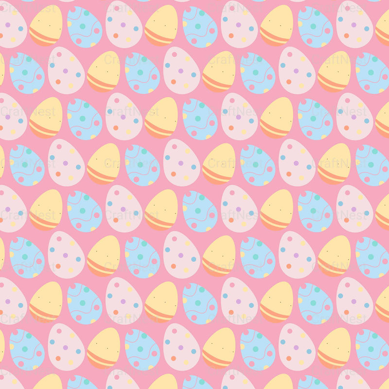 Easter Egg Seamless Digital Paper - CraftNest - Digital Crafting and Art