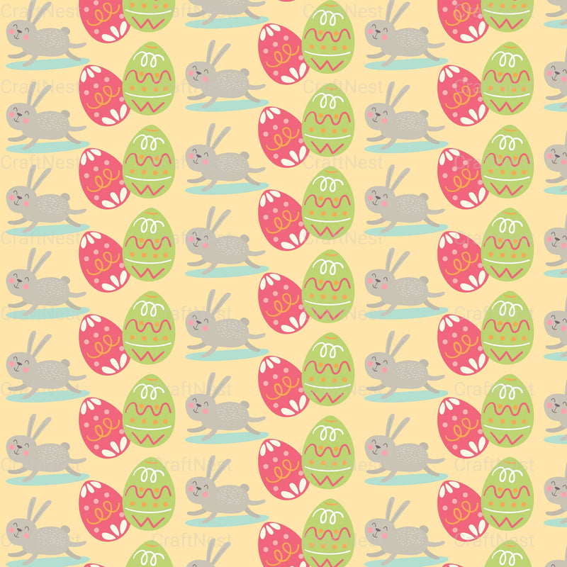 Easter Egg Seamless Digital Paper - CraftNest - Digital Crafting and Art