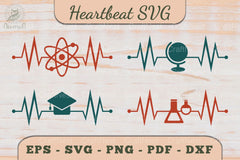 Education Heartbeat SVG Bundle - CraftNest - Digital Crafting and Art