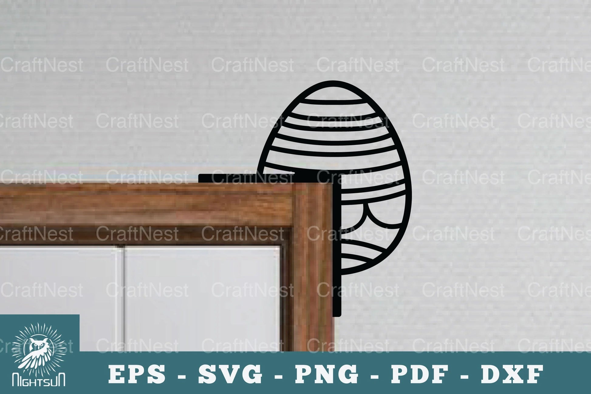 Egg Door Corner Lasercut SVG Bundle - CraftNest - Digital Crafting and Art