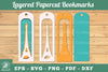Eiffel Tower Layered Papercut Bookmarks Clipart Bundle