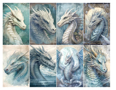 Ice Dragon Junk Journal Pages - CraftNest