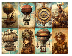 Steampunk Aviator World Junk Journal Pages - CraftNest