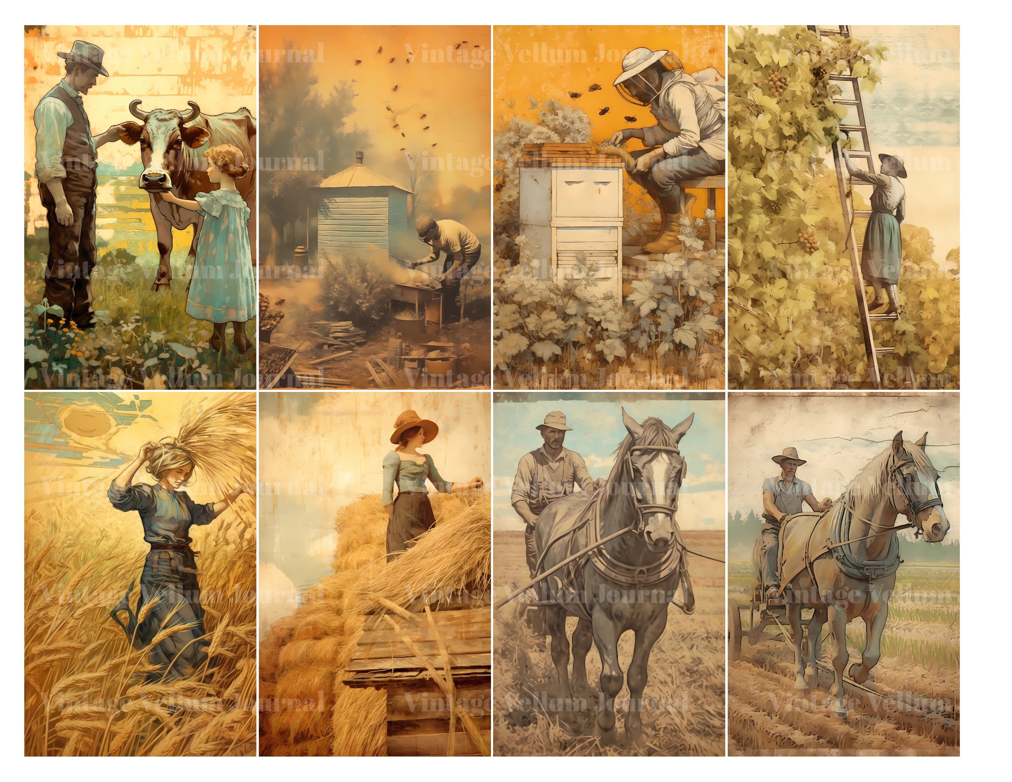 Farming Junk Journal Pages - CraftNest