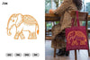 Elephant Ethnic Doodle Mandala Clipart Bundle