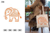 Elephant Ethnic Doodle Mandala Clipart Bundle