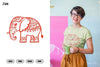 Elephant Ethnic Doodle Mandala Clipart Bundle