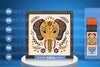 Elephant Head Folk Art Papercut SVG Bundle