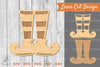 Elf Feet Laser Cut Decoration Clipart Bundle