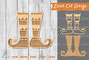 Elf Feet Laser Cut Decoration Clipart Bundle
