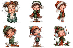 Elves Singing Clipart Bundle - CraftNest - Digital Crafting and Art