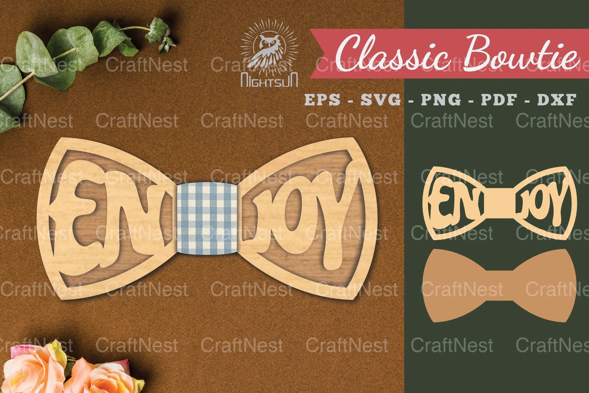 Laser Cut Bowtie SVG Bundle - CraftNest - Digital Crafting and Art