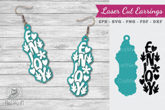 Enjoy Lasercut Earrings SVG Bundle - CraftNest - Digital Crafting and Art
