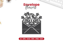 Envelope with Flowers Papercut SVG Bundle - CraftNest - Digital Crafting and Art