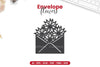 Envelope with Flowers Papercut SVG Bundle