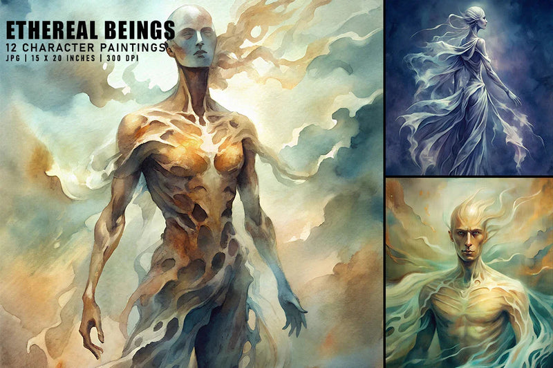 Ethereal Beings - Wall Art - CraftNest - Digital Crafting and Art