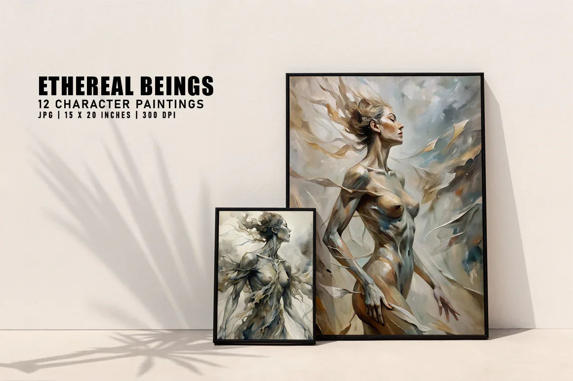 Ethereal Beings - Wall Art - CraftNest - Digital Crafting and Art