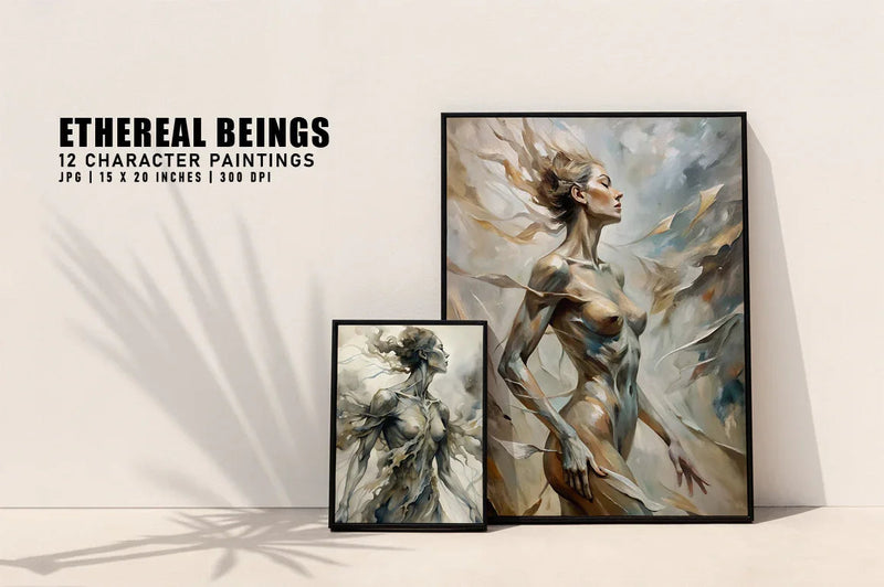 Ethereal Beings - Wall Art - CraftNest - Digital Crafting and Art