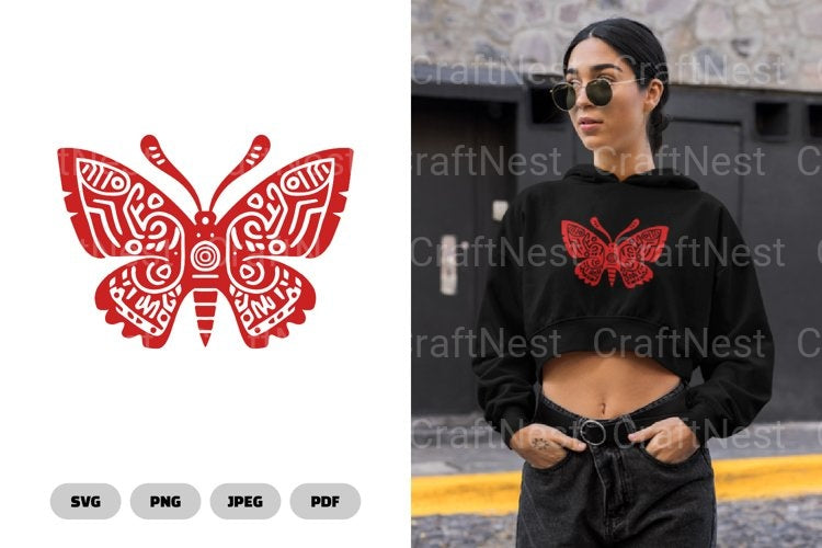 Ethnic Butterfly Clipart Bundle - CraftNest - Digital Crafting and Art