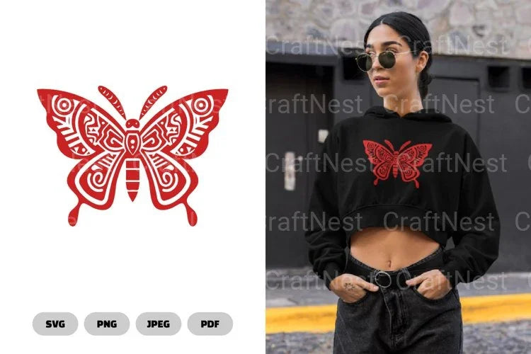 Ethnic Butterfly Clipart Bundle - CraftNest - Digital Crafting and Art