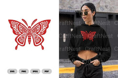 Ethnic Butterfly Clipart Bundle - CraftNest - Digital Crafting and Art