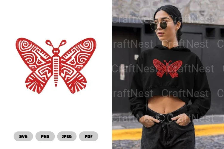 Ethnic Butterfly Clipart Bundle - CraftNest - Digital Crafting and Art