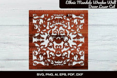 Ethnic Mandala Wooden Wall Decor Laser Cut Bundle - CraftNest - Digital Crafting and Art