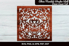 Ethnic Mandala Wooden Wall Decor Laser Cut Clipart Bundle - CraftNest - Digital Crafting and Art