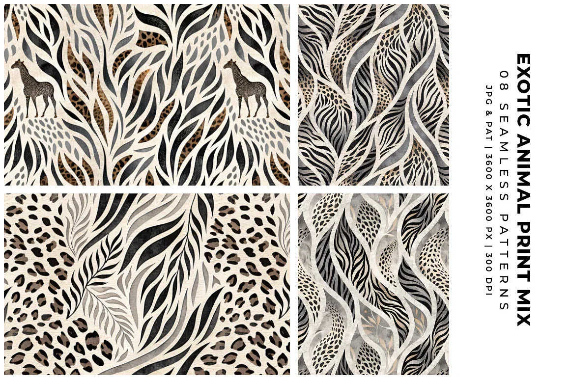 Exotic Animal Print Mix