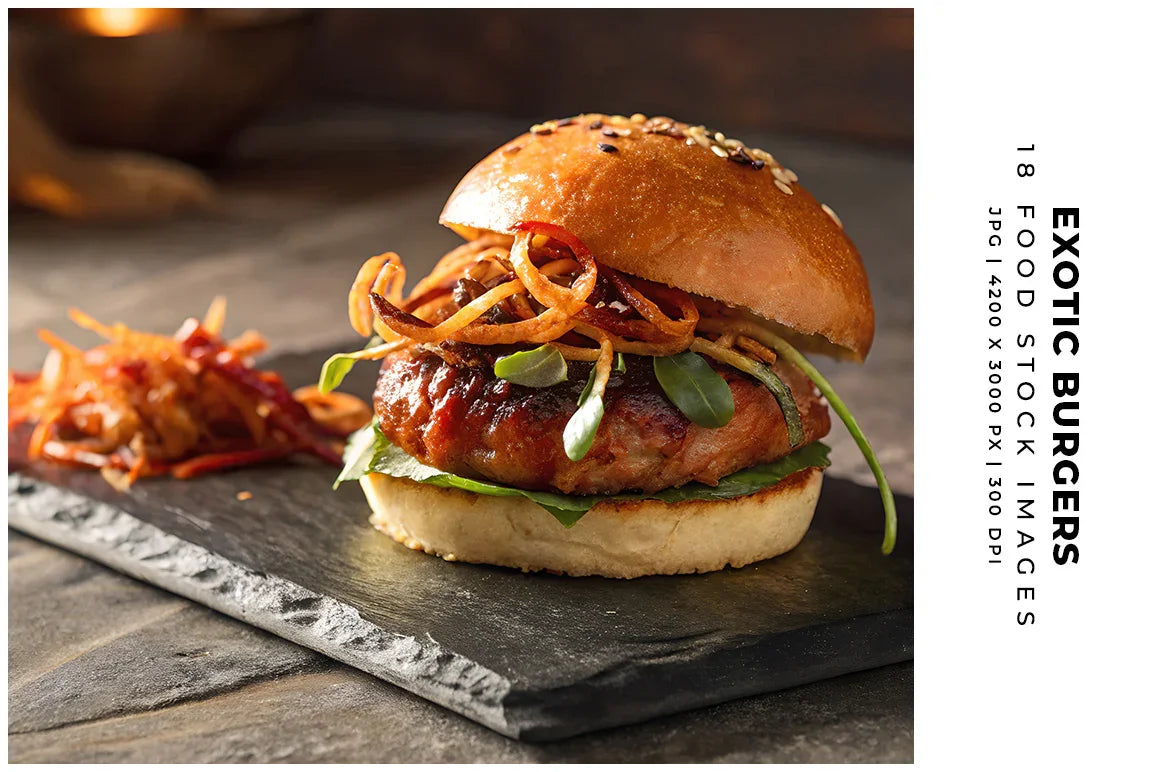 Exotic Burgers - Stock Images - CraftNest - Digital Crafting and Art