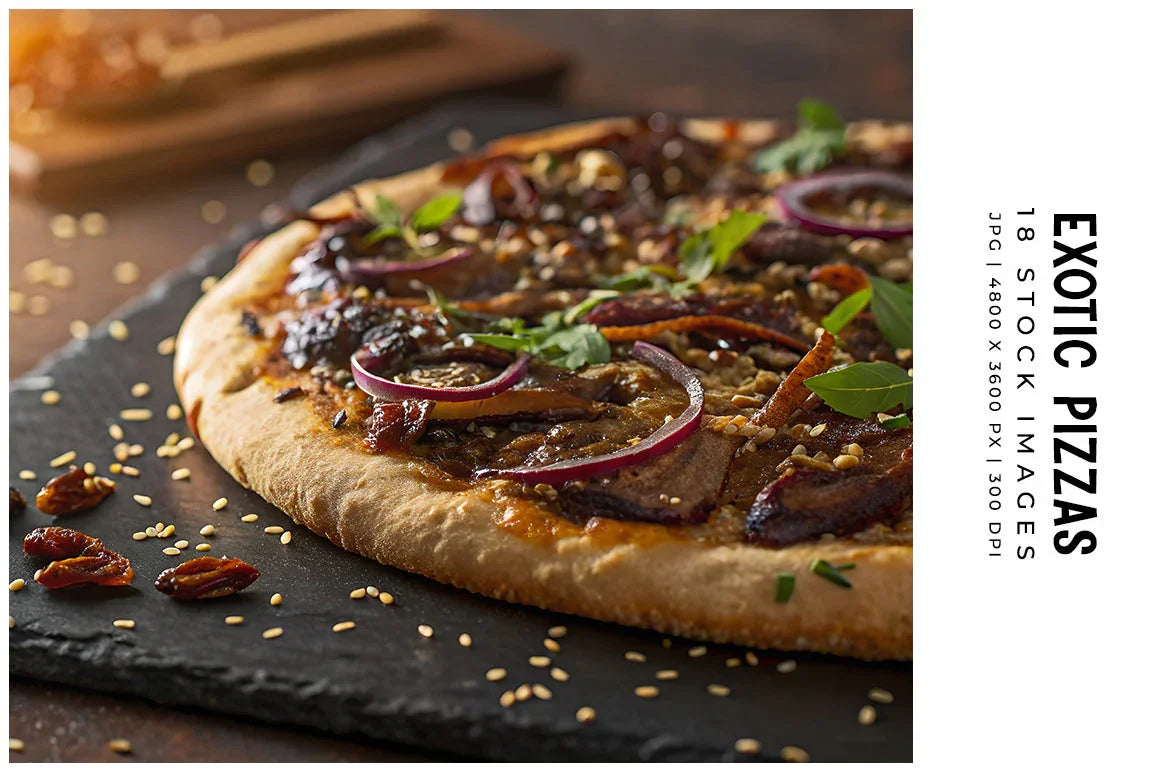 Exotic Pizzas - Stock Images - CraftNest - Digital Crafting and Art