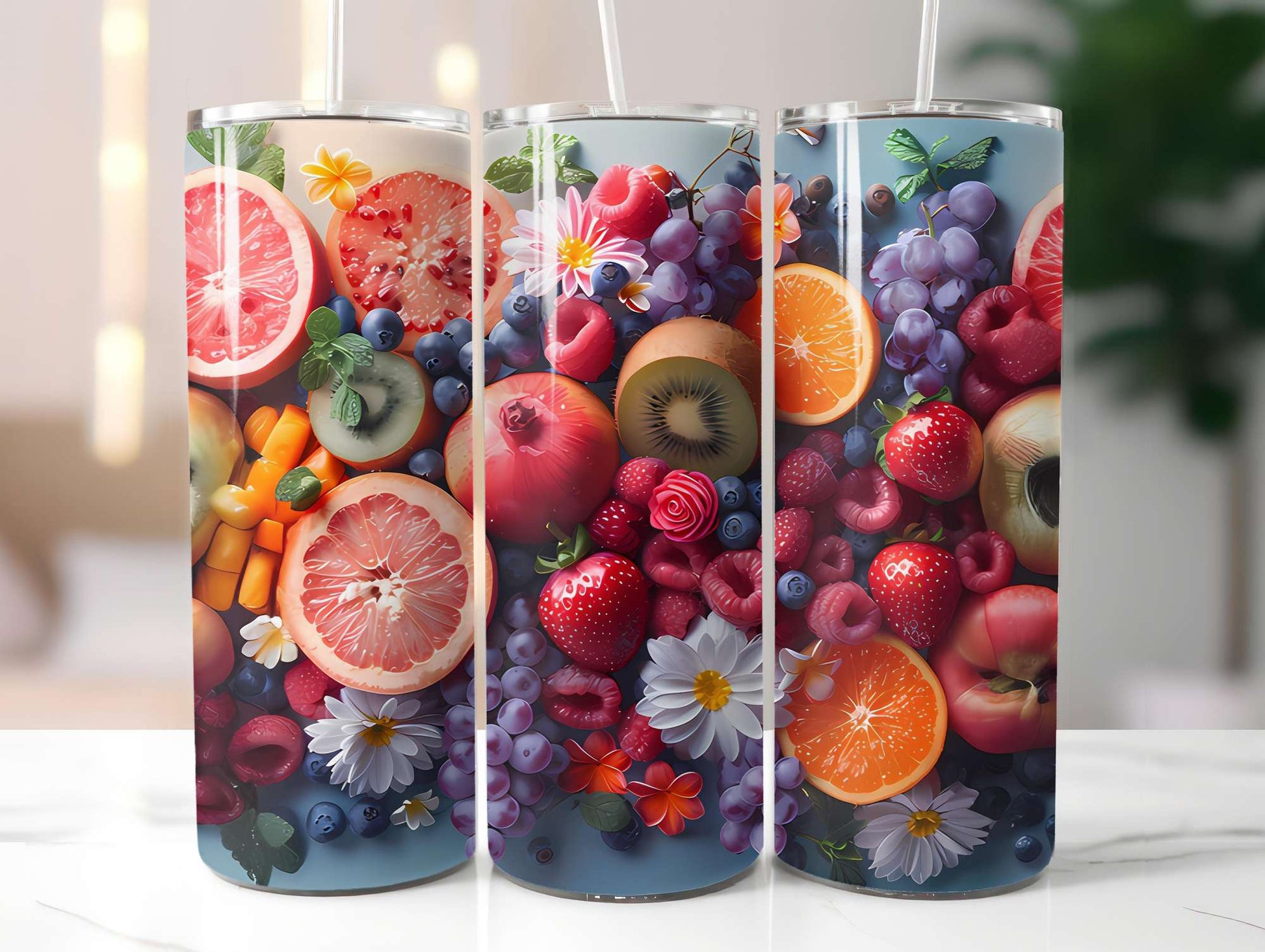 Exotic Fruit 4 Tumbler Wrap - CraftNest - Digital Crafting and Art