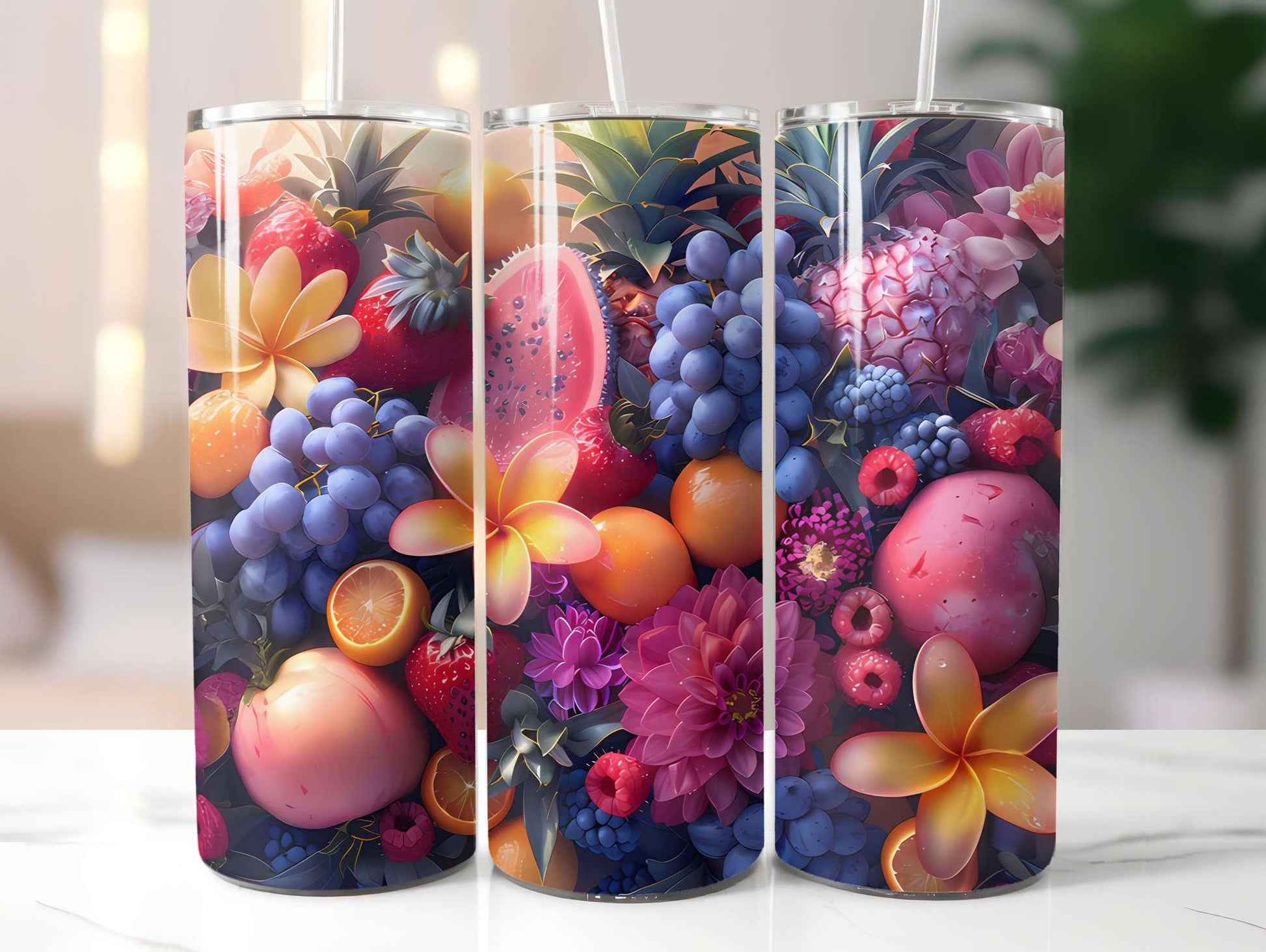 Exotic Fruit 4 Tumbler Wrap - CraftNest - Digital Crafting and Art