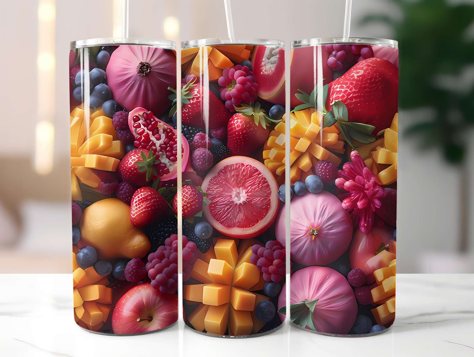 Exotic Fruit 4 Tumbler Wrap - CraftNest - Digital Crafting and Art