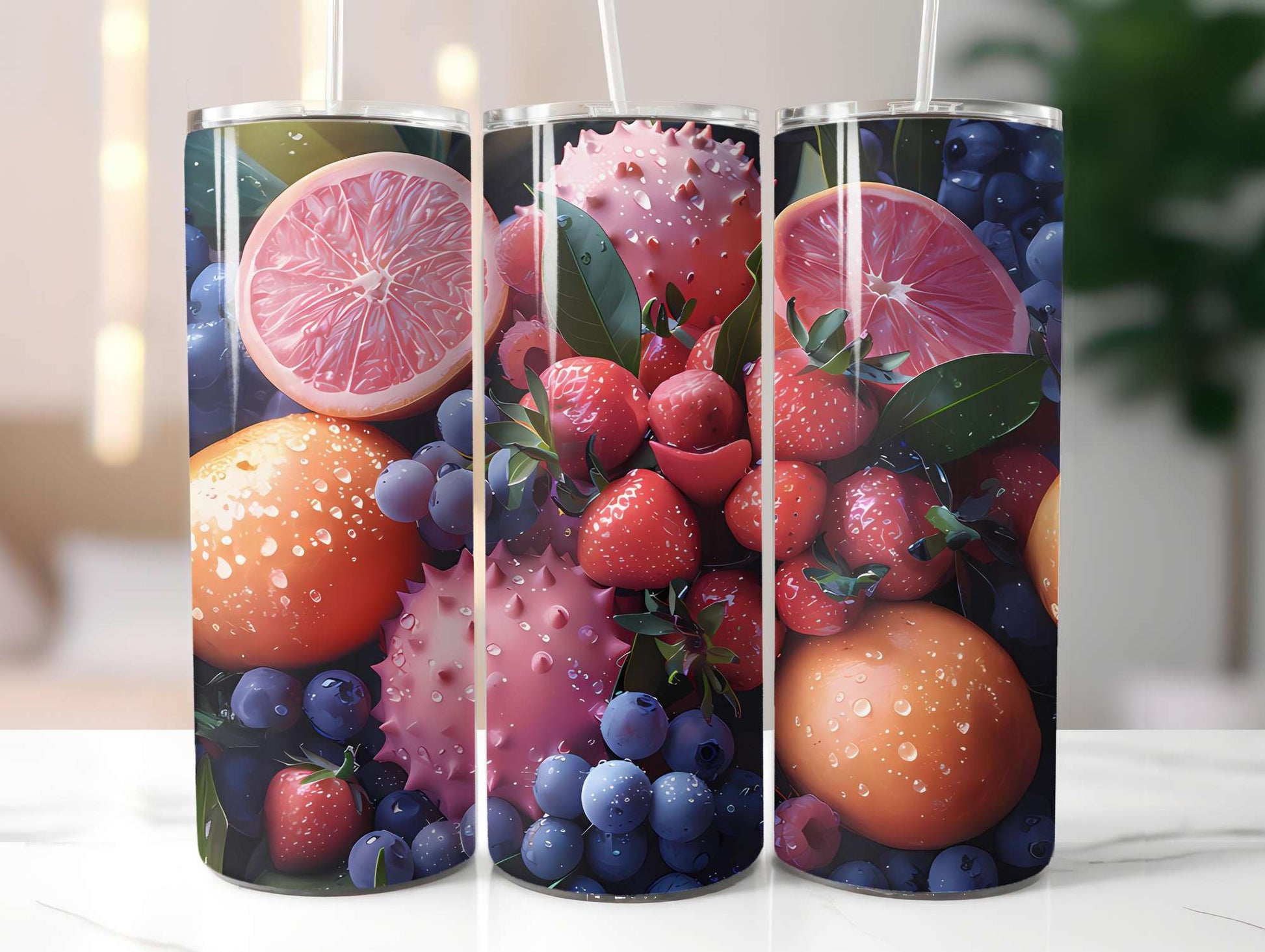 Exotic Fruit 3 Tumbler Wrap - CraftNest - Digital Crafting and Art