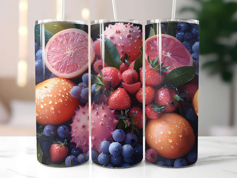 Exotic Fruit 3 Tumbler Wrap - CraftNest - Digital Crafting and Art