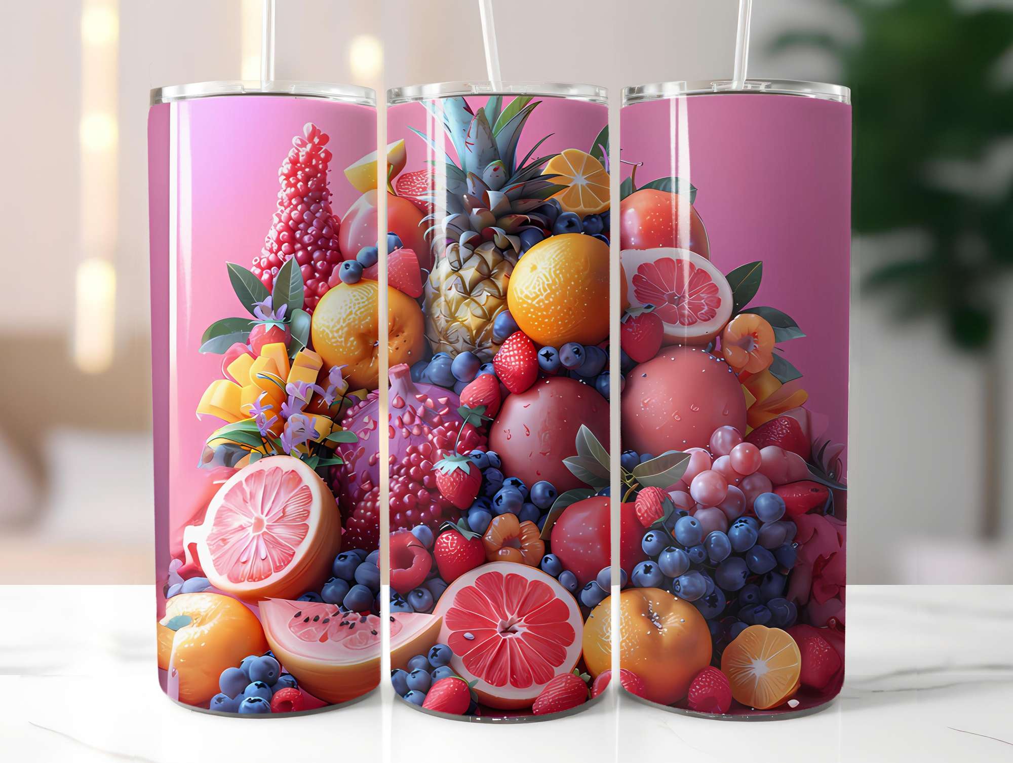 Exotic Fruit 4 Tumbler Wrap - CraftNest - Digital Crafting and Art