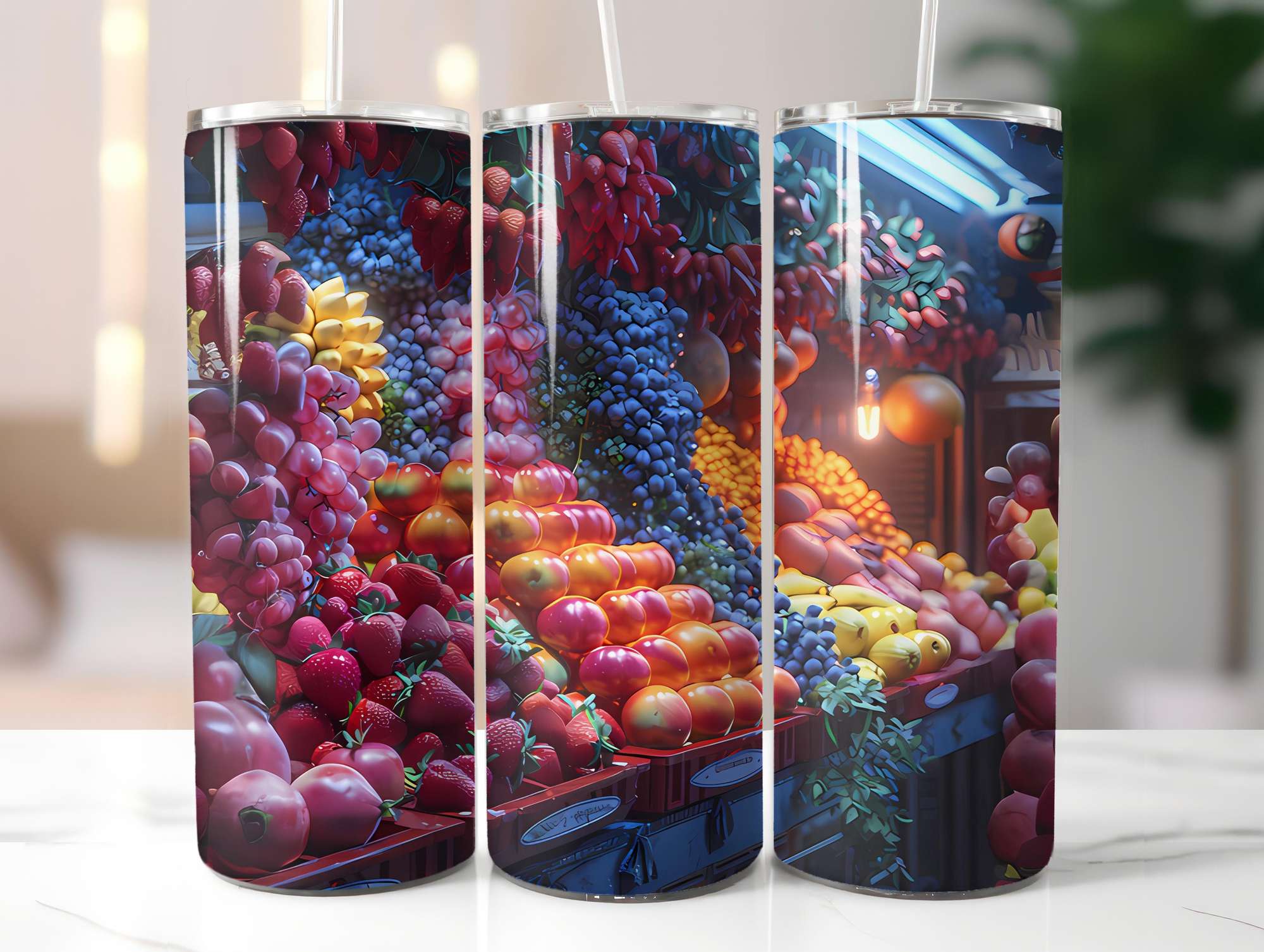 Exotic Fruit 3 Tumbler Wrap - CraftNest - Digital Crafting and Art