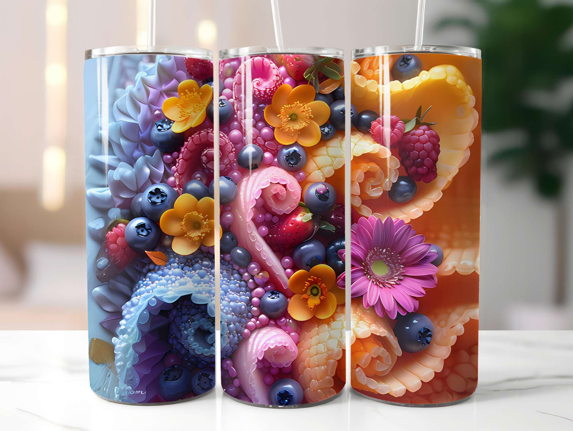 Exotic Fruit 4 Tumbler Wrap - CraftNest - Digital Crafting and Art