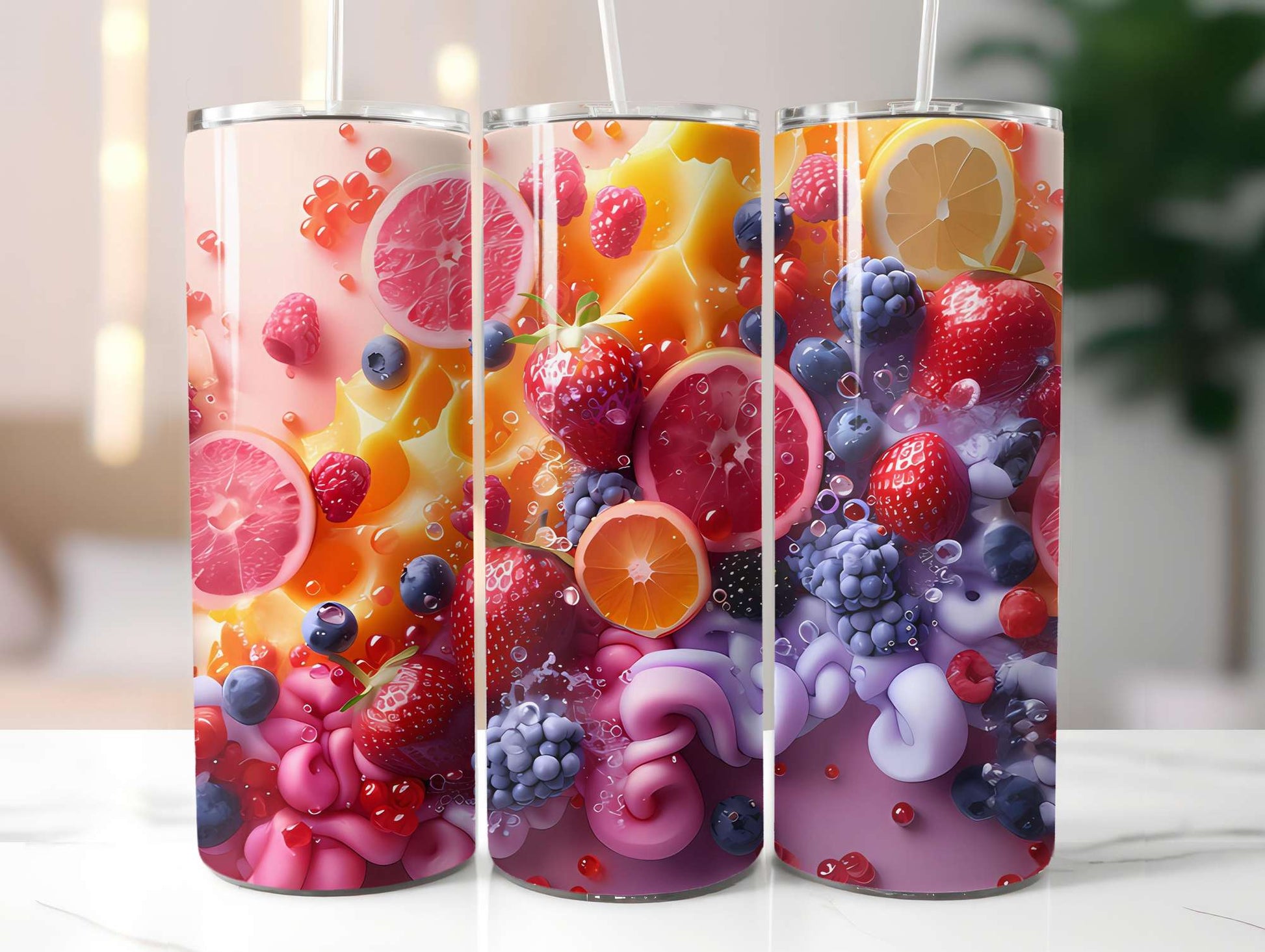 Exotic Fruit 4 Tumbler Wrap - CraftNest - Digital Crafting and Art